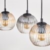 Koyoto Hanglamp, Kogellampje, Hanglamp Natuurlijke kleuren, Zwart, 5-lichts
