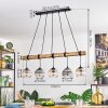 Koyoto Hanglamp, Kogellampje, Hanglamp Natuurlijke kleuren, Zwart, 5-lichts