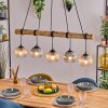 Koyoto Hanglamp, Kogellampje, Hanglamp Natuurlijke kleuren, Zwart, 5-lichts