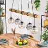 Koyoto Hanglamp, Kogellampje, Hanglamp Natuurlijke kleuren, Zwart, 5-lichts