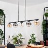 Gastor Hanglamp, Kogellampje, Hanglamp Amber, Duidelijk, Rookkleurig, 5-lichts