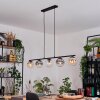 Gastor Hanglamp, Kogellampje, Hanglamp Amber, Duidelijk, Rookkleurig, 5-lichts