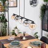 Gastor Hanglamp, Kogellampje, Hanglamp Amber, Duidelijk, Rookkleurig, 5-lichts