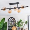 Chehalis Plafondlamp, Kogellampje Amber, 5-lichts