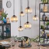 Koyoto Hanglamp, Kogellampje, Hanglamp Amber, Duidelijk, 6-lichts