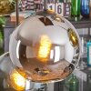 Koyoto Hanglamp, Kogellampje, Hanglamp Amber, Blauw, Chroom, Groen, Rookkleurig, 6-lichts