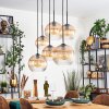 Koyoto Hanglamp, Kogellampje, Hanglamp Amber, Duidelijk, 6-lichts