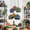 Koyoto Hanglamp, Kogellampje, Hanglamp Blauw, Goud, Groen, Koperkleurig, 6-lichts