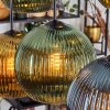 Koyoto Hanglamp, Kogellampje, Hanglamp Blauw, Goud, Groen, 6-lichts