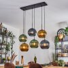 Koyoto Hanglamp, Kogellampje, Hanglamp Blauw, Goud, Groen, 6-lichts