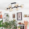 Ripoll Plafondlamp, Kogellampje Amber, Duidelijk, 8-lichts