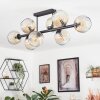 Ripoll Plafondlamp, Kogellampje Amber, Duidelijk, 8-lichts