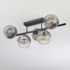 Ripoll Plafondlamp, Kogellampje Duidelijk, Rookkleurig, 5-lichts