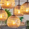 Ripoll Plafondlamp, Kogellampje Amber, 5-lichts