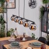 Koyoto Hanglamp, Kogellampje, Hanglamp Chroom, Rookkleurig, 5-lichts