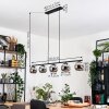 Koyoto Hanglamp, Kogellampje, Hanglamp Chroom, Rookkleurig, 5-lichts