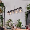 Koyoto Hanglamp, Kogellampje, Hanglamp Duidelijk, Rookkleurig, 5-lichts