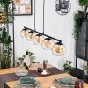 Koyoto Hanglamp, Kogellampje, Hanglamp Amber, Duidelijk, 5-lichts