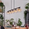Koyoto Hanglamp, Kogellampje, Hanglamp Amber, Duidelijk, 5-lichts