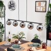 Gastor Hanglamp, Kogellampje, Hanglamp Chroom, Rookkleurig, 5-lichts