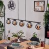 Gastor Hanglamp, Kogellampje, Hanglamp Chroom, Rookkleurig, 5-lichts