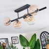 Chehalis Plafondlamp, Kogellampje Amber, Duidelijk, 5-lichts