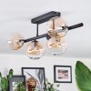 Chehalis Plafondlamp, Kogellampje Amber, Duidelijk, 5-lichts