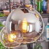 Koyoto Hanglamp, Kogellampje, Hanglamp Amber, Duidelijk, Rookkleurig, 6-lichts