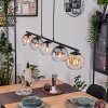 Koyoto Hanglamp, Kogellampje, Hanglamp Amber, Duidelijk, Rookkleurig, 5-lichts