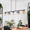 Koyoto Hanglamp, Kogellampje, Hanglamp Amber, Duidelijk, Rookkleurig, 5-lichts