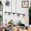 Koyoto Hanglamp, Kogellampje, Hanglamp Amber, Duidelijk, Rookkleurig, 5-lichts