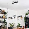Koyoto Hanglamp, Kogellampje, Hanglamp Amber, Duidelijk, Rookkleurig, 5-lichts