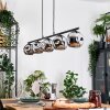 Ripoll Hanglamp, Kogellampje, Hanglamp Chroom, Rookkleurig, 5-lichts