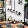 Ripoll Hanglamp, Kogellampje, Hanglamp Duidelijk, Rookkleurig, 5-lichts