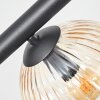 Koyoto Plafondlamp, Kogellampje Amber, Duidelijk, 8-lichts