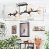 Koyoto Plafondlamp, Kogellampje Amber, Duidelijk, 8-lichts