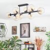Koyoto Plafondlamp, Kogellampje Amber, Duidelijk, 8-lichts