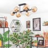Ripoll Plafondlamp, Kogellampje Amber, 8-lichts