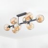 Ripoll Plafondlamp, Kogellampje Amber, 8-lichts