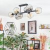 Ripoll Plafondlamp, Kogellampje Amber, Duidelijk, Rookkleurig, 8-lichts