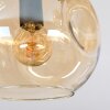 Ripoll Plafondlamp, Kogellampje Amber, 5-lichts