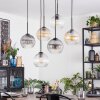 Koyoto Hanglamp, Kogellampje, Hanglamp Amber, Duidelijk, Rookkleurig, 6-lichts