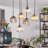 Koyoto Hanglamp, Kogellampje, Hanglamp Amber, Duidelijk, Rookkleurig, 6-lichts