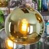 Koyoto Hanglamp, Kogellampje, Hanglamp Blauw, Goud, Groen, 6-lichts