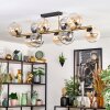Koyoto Plafondlamp, Kogellampje Goud, Zwart, 10-lichts