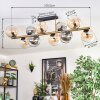 Koyoto Plafondlamp, Kogellampje Goud, Zwart, 10-lichts