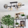 Ripoll Plafondlamp, Kogellampje Amber, Duidelijk, Rookkleurig, 5-lichts
