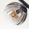 Koyoto Plafondlamp, Kogellampje Duidelijk, Rookkleurig, 5-lichts