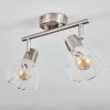 Saire Plafondlamp, Plafondspot Chroom, Nikkel mat, 2-lichts