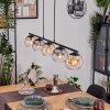 Koyoto Hanglamp, Kogellampje, Hanglamp Amber, Duidelijk, Rookkleurig, 5-lichts